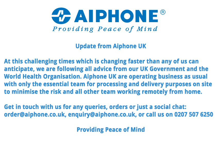 COVID-19 - Aiphone UK