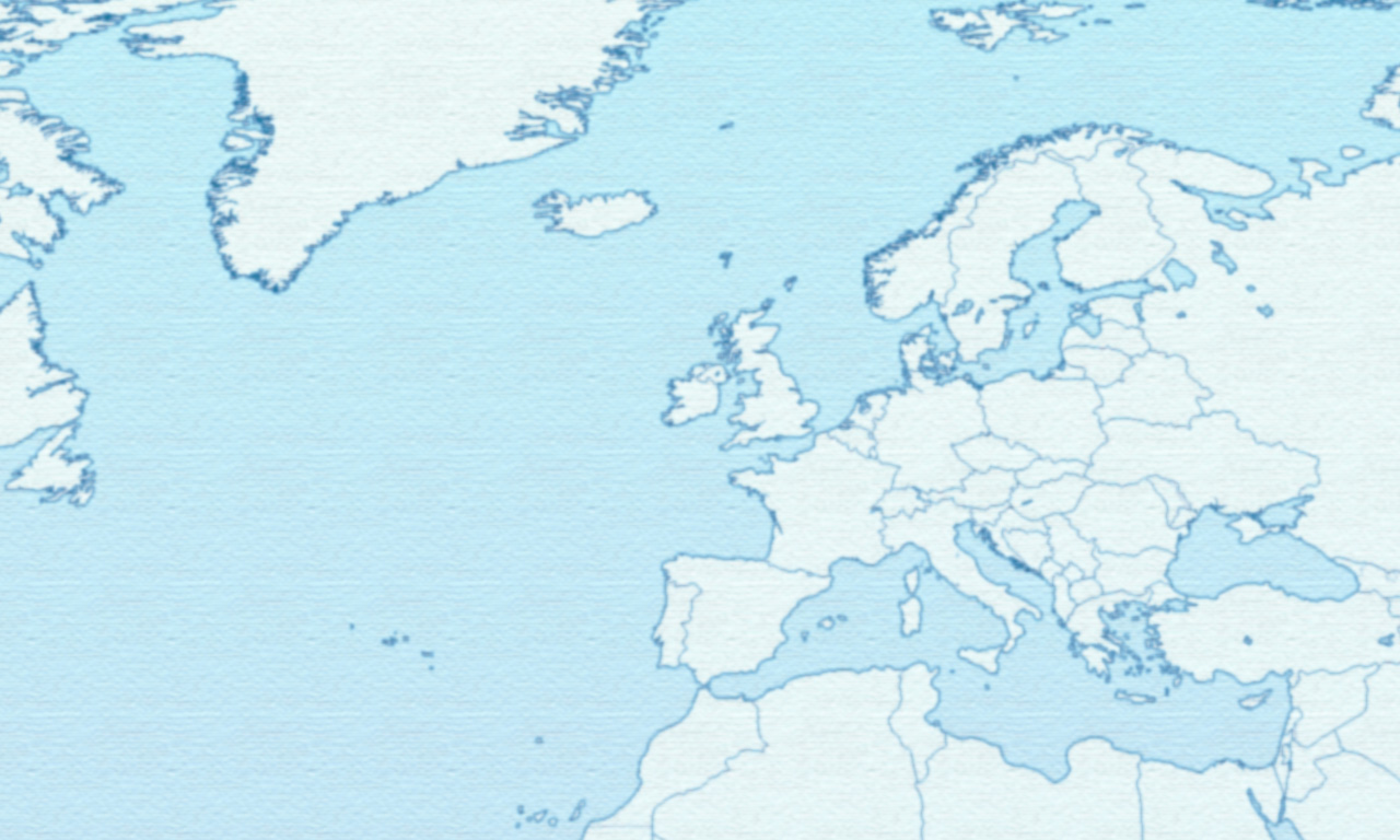 World Map Around EU